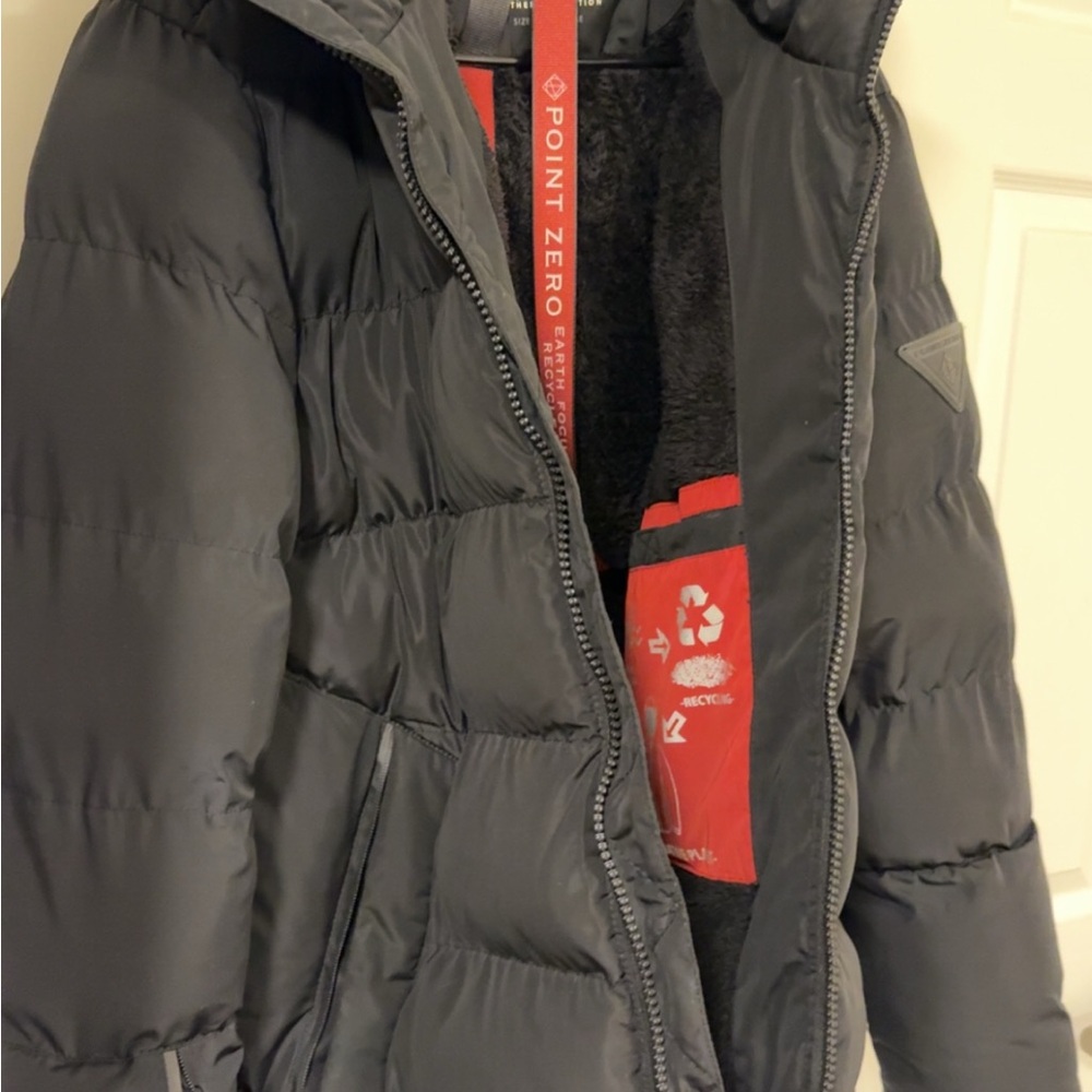 Point Zero Men's Puffer Jacket - Dark Gray